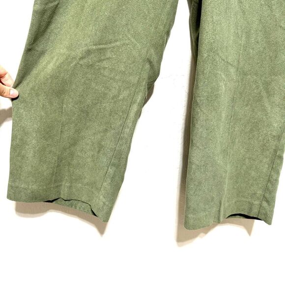 Alfred Dunner Pants 90s Academia Green Office Trousers Slacks Pull On Womens 12P - Picture 5 of 7